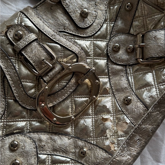 Metallic vintage guess Quilted Handbag - Picture 8 of 12